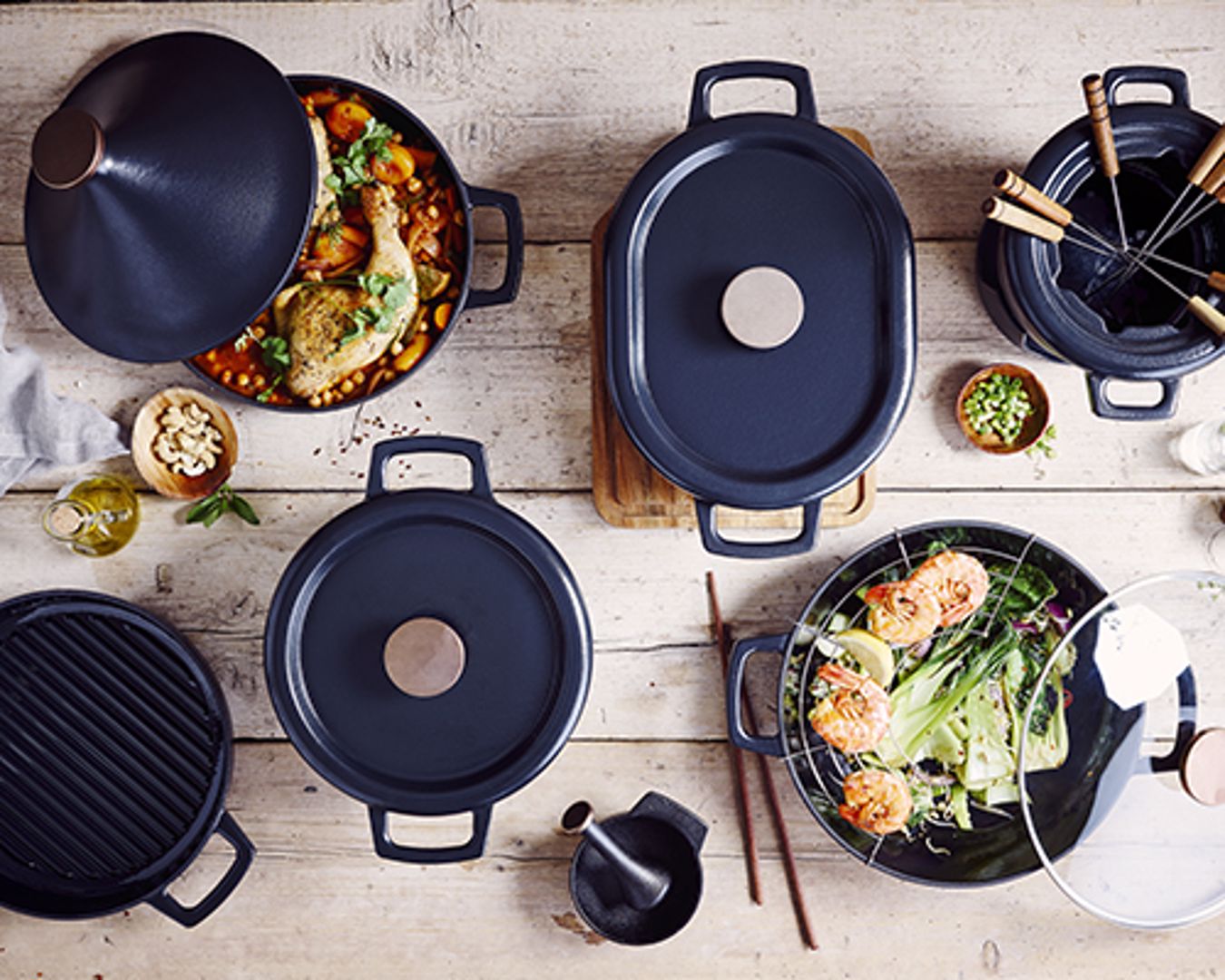 Enjoy all the benefits of cast iron with Nori specialty cookware